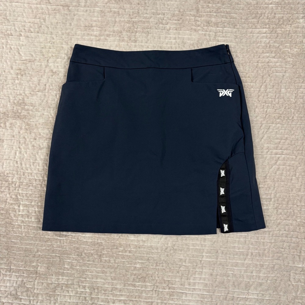 PXG Parsons Xtreme Golf Navy Blue Side Tape Slit Skort WS23ABK0-60 Mens M